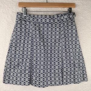 Tommy Hilfiger Golf Lesota Skort Womens 2 Navy White Print Knee Length‎ Pockets